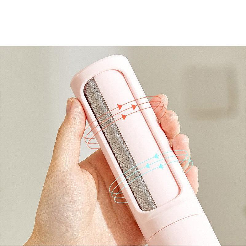 2-In-1 Pet Hair Remover: Portable Self-Cleaning Brush For Effortless