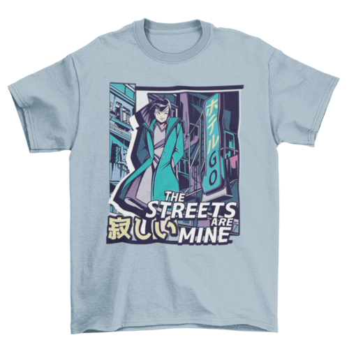 Anime girl vaporwave t-shirt