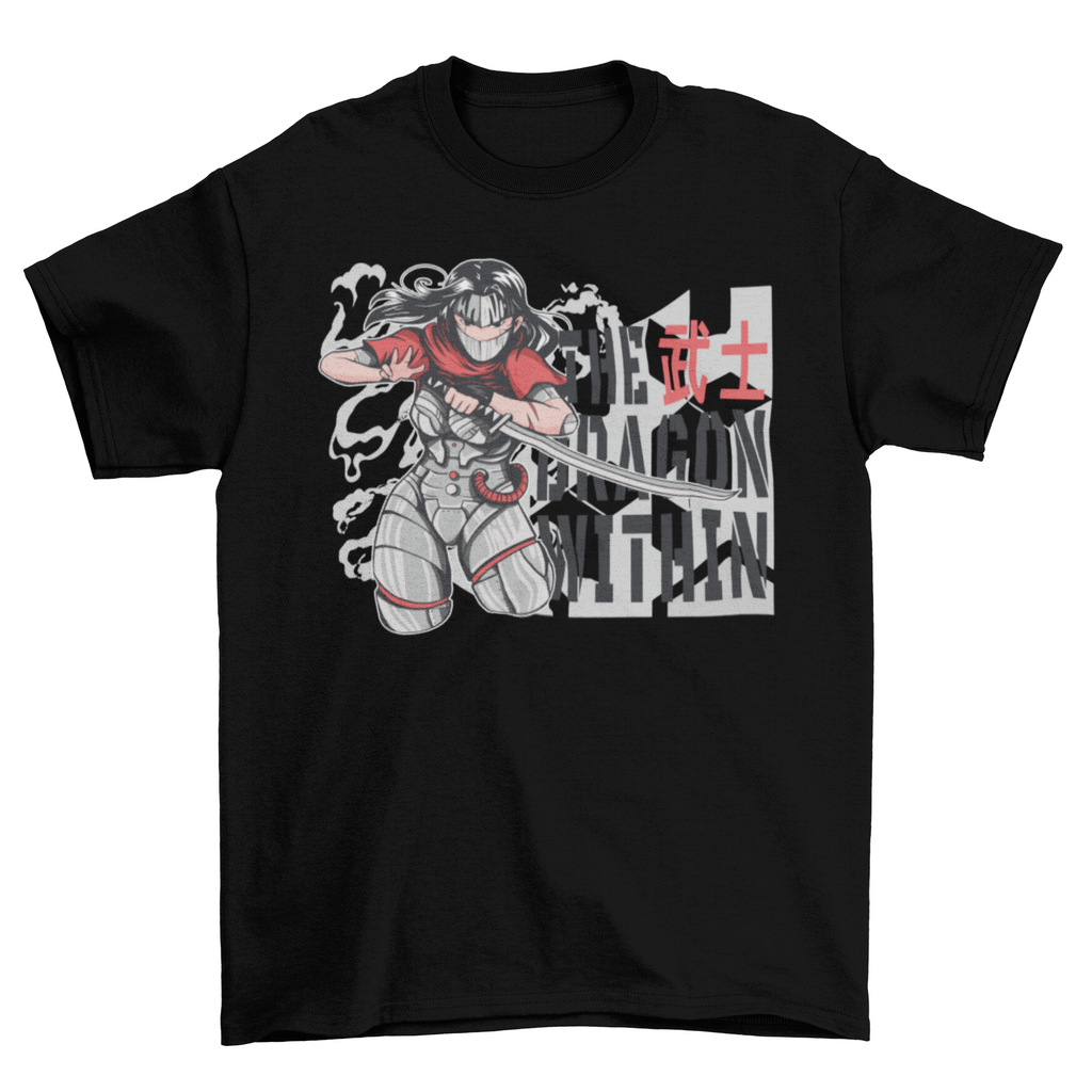 Cyborg ninja anime girl t-shirt