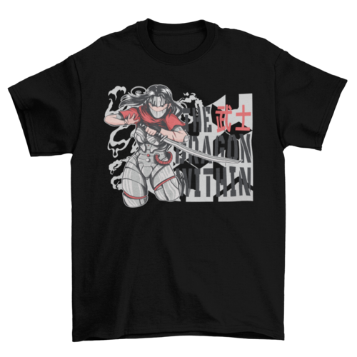 Cyborg ninja anime girl t-shirt