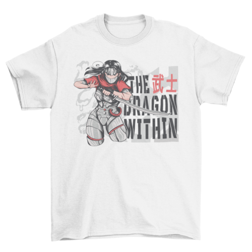 Cyborg ninja anime girl t-shirt