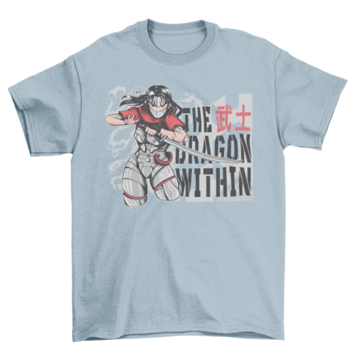 Cyborg ninja anime girl t-shirt