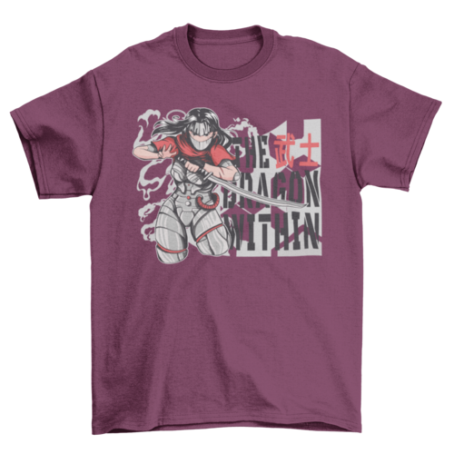 Cyborg ninja anime girl t-shirt