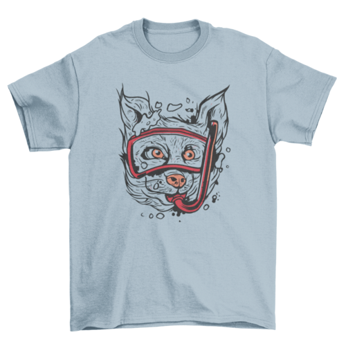 Snorkel dog animal t-shirt design