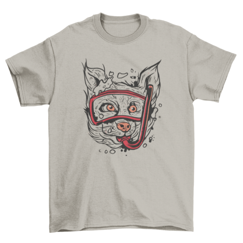 Snorkel dog animal t-shirt design