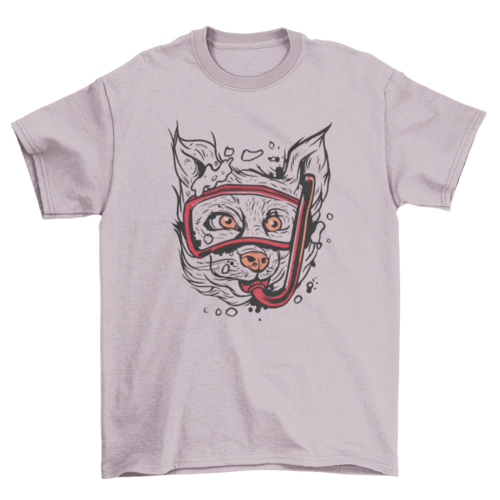 Snorkel dog animal t-shirt design