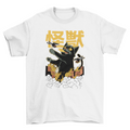 Kaiju anime cat monster t-shirt