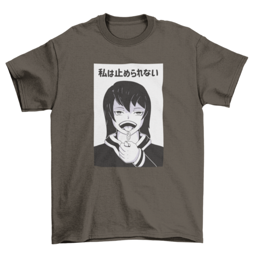 Awesome anime girl t-shirt design