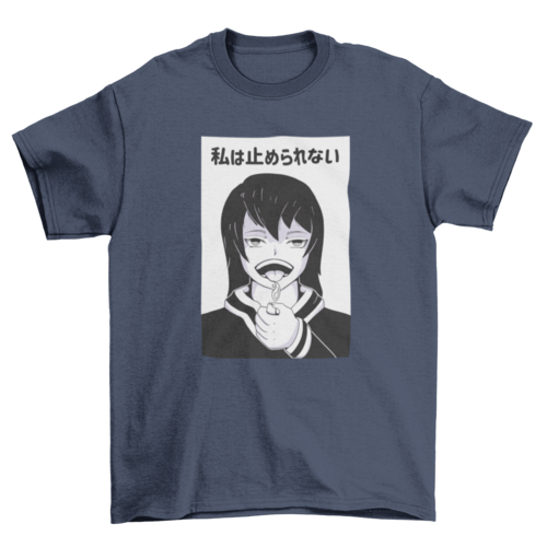 Awesome anime girl t-shirt design