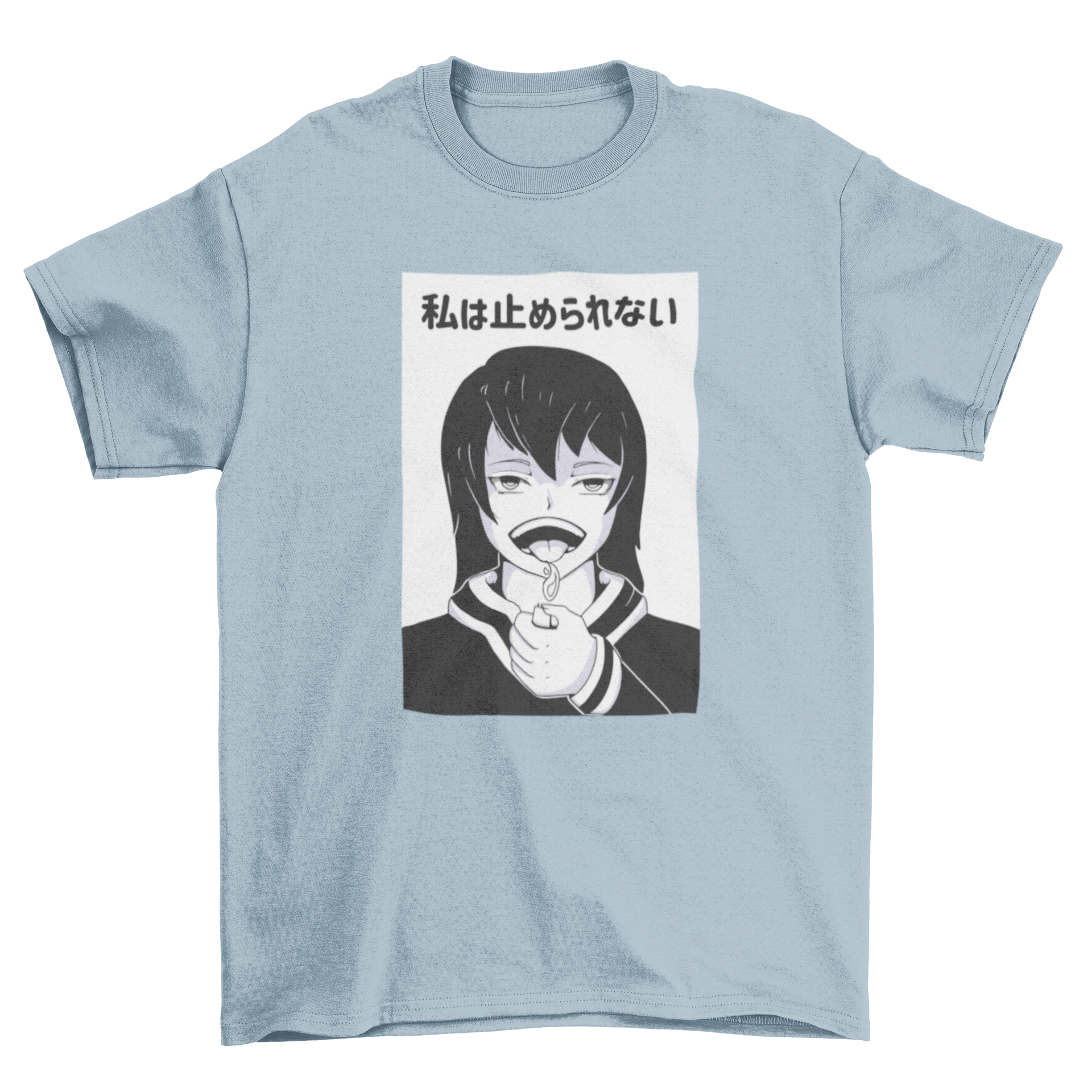 Awesome anime girl t-shirt design