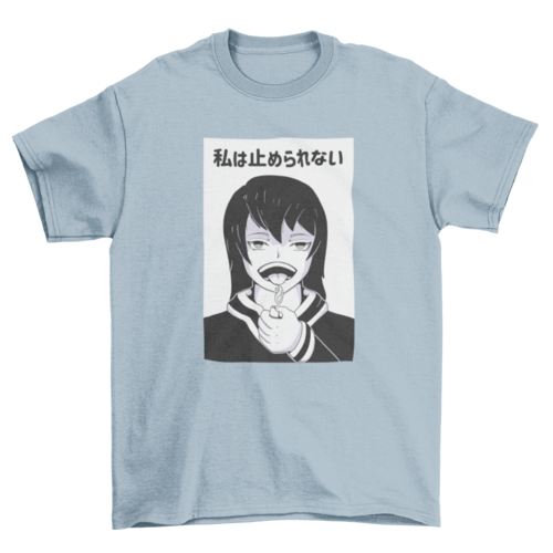 Awesome anime girl t-shirt design