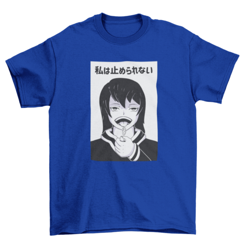 Awesome anime girl t-shirt design