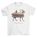 Amazing Fashion Farm house Design Shape building Goat animal t-shirt