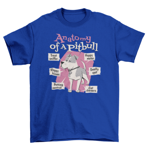 Pitbull dog animal cute t-shirt design